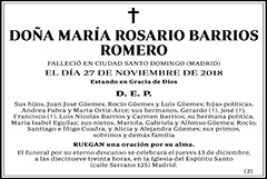 María Rosario Barrios Romero